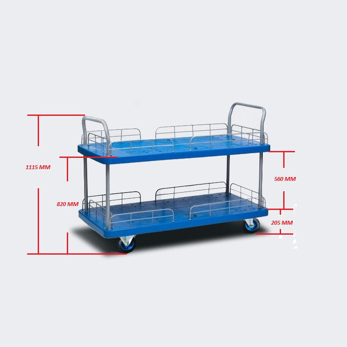 2 Tier (Extended Length) - Platform Trolley