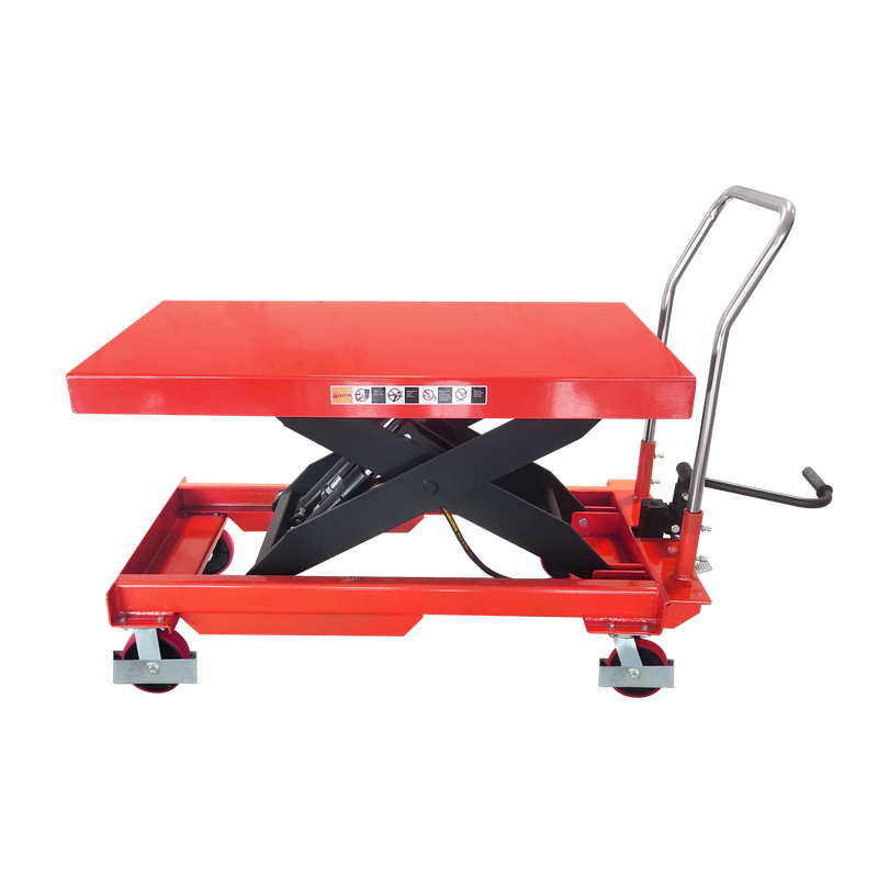 Mobile Hydraulic Scissor Lifter Platform Trolley 1000kg