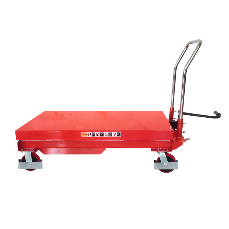 Mobile Hydraulic Scissor Lifter Platform Trolley 1000kg