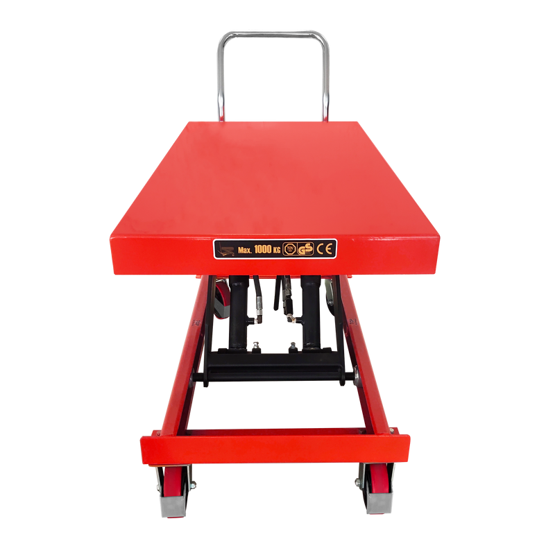 Mobile Hydraulic Scissor Lifter Platform Trolley 1000kg