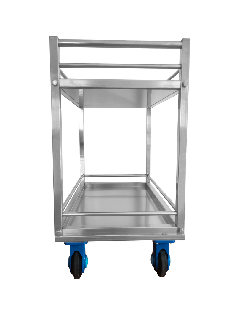 Stainless Steel 2 Tier - Hand Platform Trolley Cart