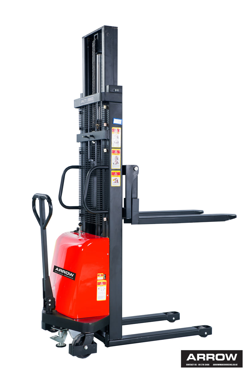 Semi Electric Lift Hand Stacker Truck 1t/3.0m (straddle)