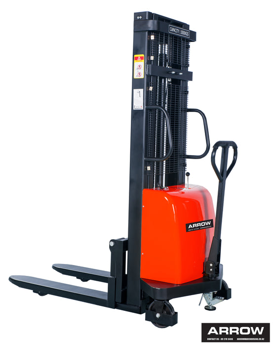 Semi Electric Lift Hand Stacker Truck 1t/3.0m (straddle)