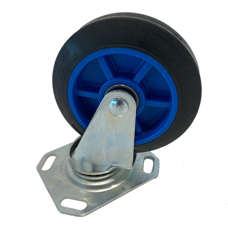 Trolley caster wheel swivel 125 mm